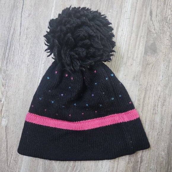 Vintage Nils Pure Wool Skiwear Ski Snow Hat Beanie Winter Big Pom Made In USA - Picture 1 of 7